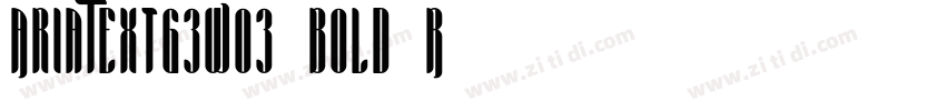 AriaTextG3W03 Bold R字体转换